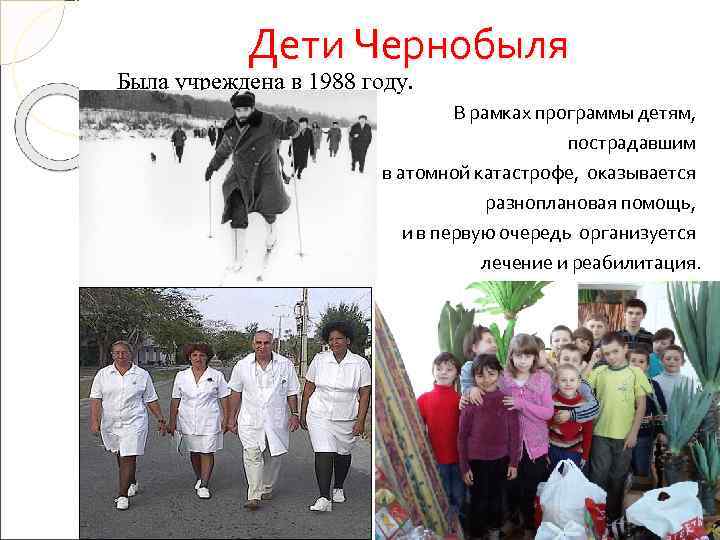     Дети Чернобыля Была учреждена в 1988 году.   
