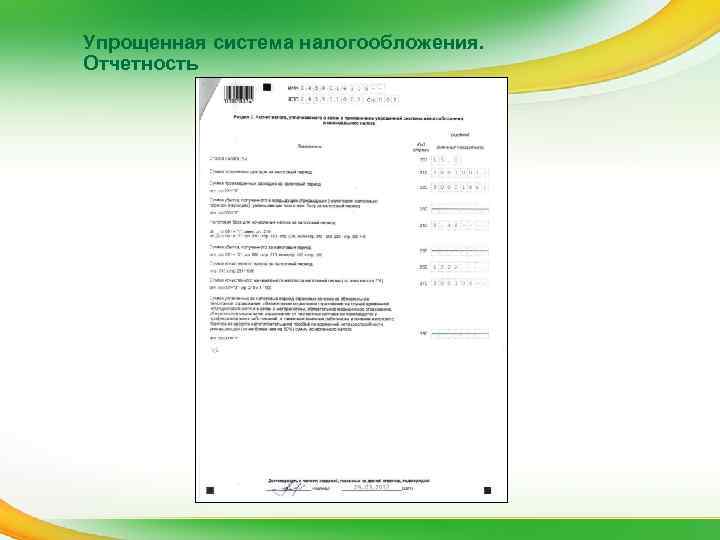 Упрощенная система налогообложения. Отчетность 
