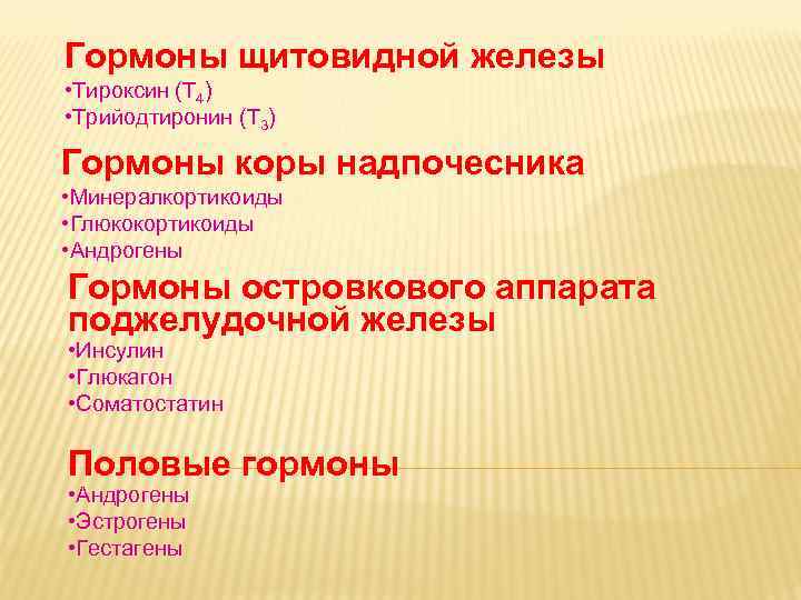 Дневное отделение фармацевтического факультета Гормоны щитовидной Дневное отделение фармацевтического факультета Гормоны щитовидной