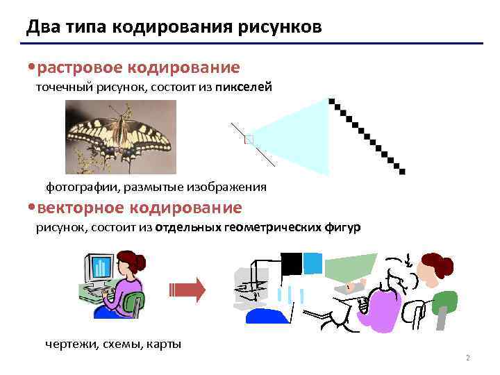 Графические изображения состоят из