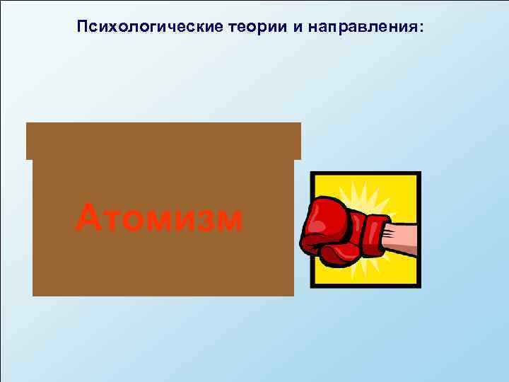 Психологические теории и направления: Атомизм 