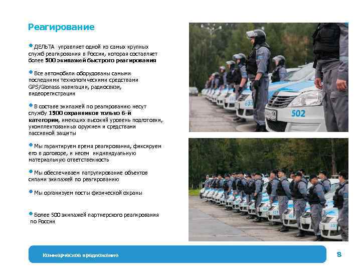 Реагирование ДЕЛЬТА управляет одной из самых крупных служб реагирования в России, которая составляет более