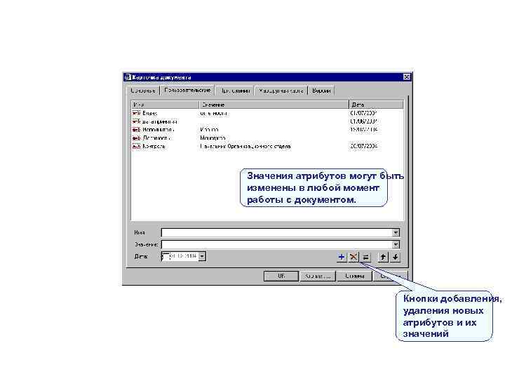 Значения атрибутов могут быть изменены в любой момент работы с документом. Значения атрибутов могут быть изменены в любой момент работы с документом.