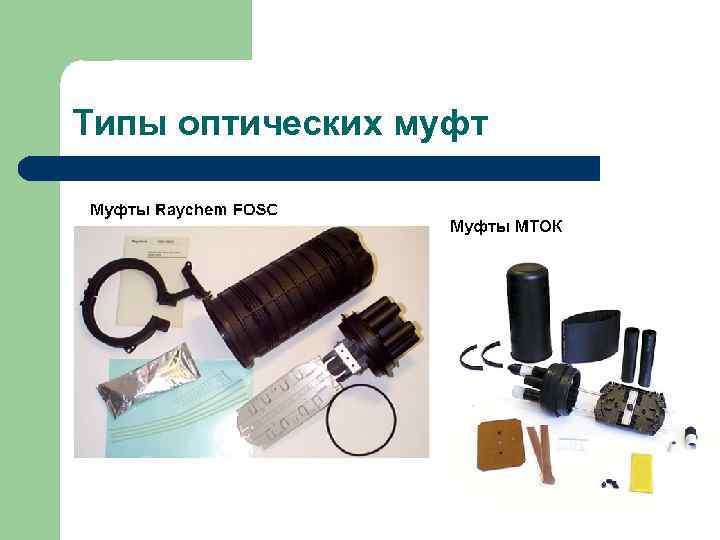 Типы оптических муфт 