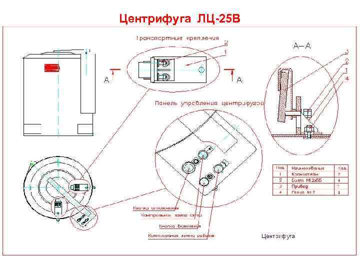 Центрифуга ЛЦ-25 В 