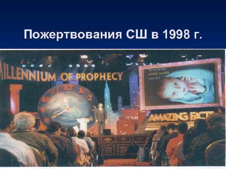 Пожертвования СШ в 1998 г. 