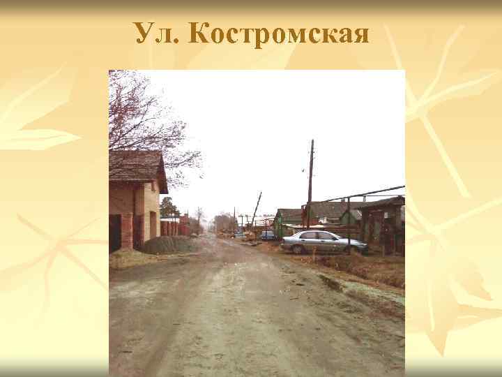 Ул. Костромская 