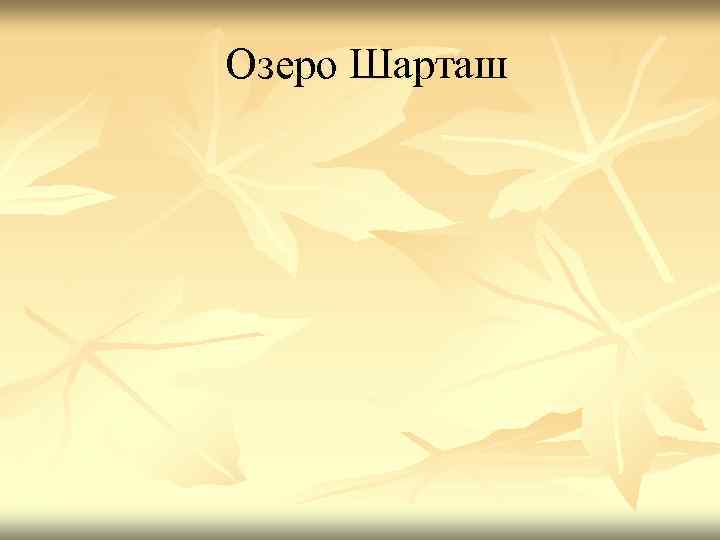 Озеро Шарташ 