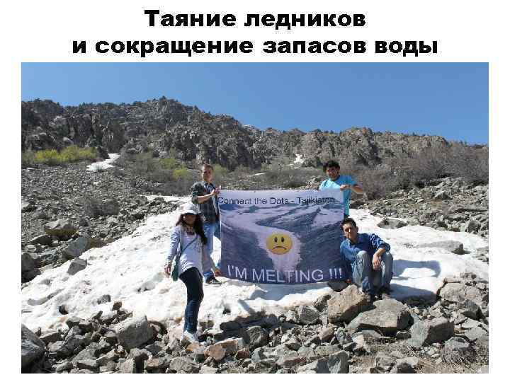 Таяние ледников и сокращение запасов воды 