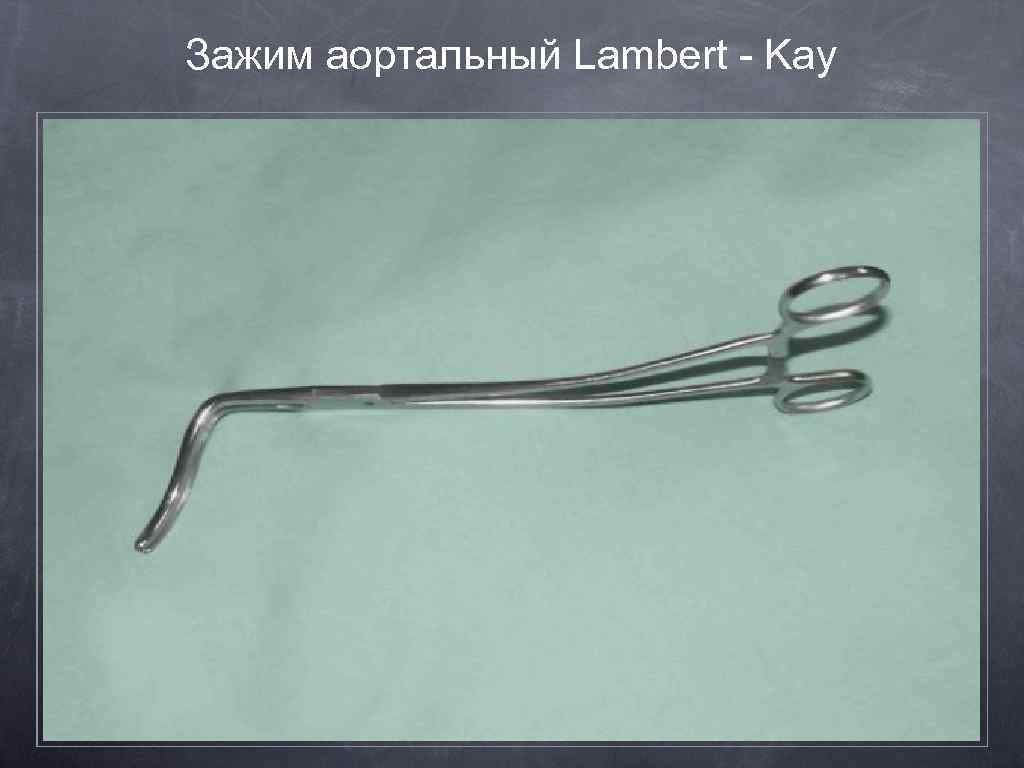 Зажим аортальный Lambert - Kay 