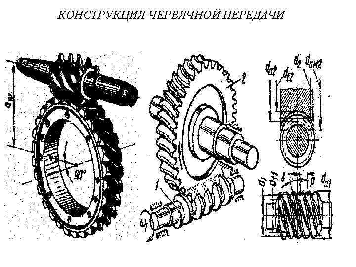 Червячная передача схема