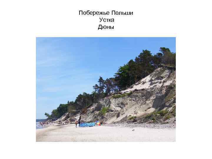 Побережье Польши Устка Дюны 