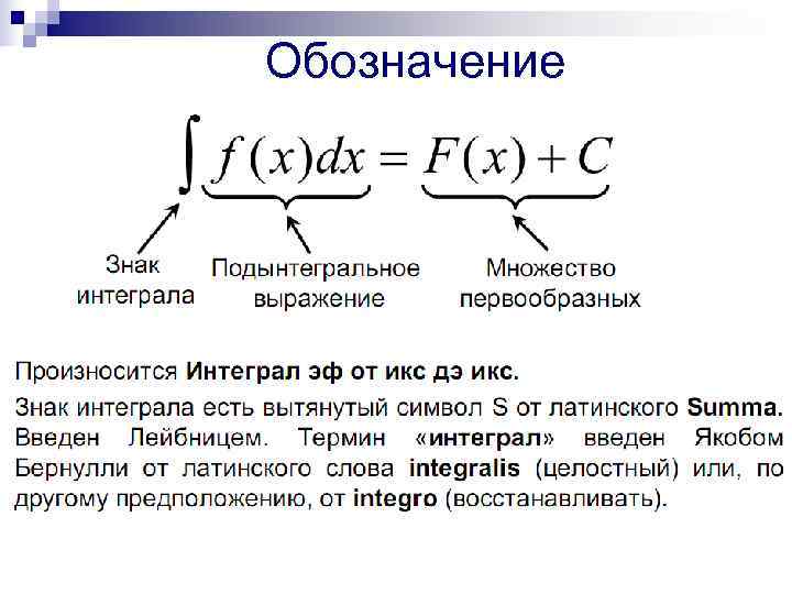 Обозначение 