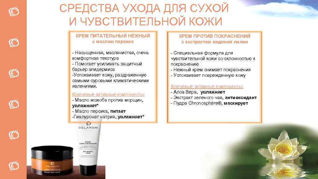 СРЕДСТВА УХОДА ДЛЯ СУХОЙ И ЧУВСТВИТЕЛЬНОЙ КОЖИ КРЕМ ПИТАТЕЛЬНЫЙ НЕЖНЫЙ с маслом персика -