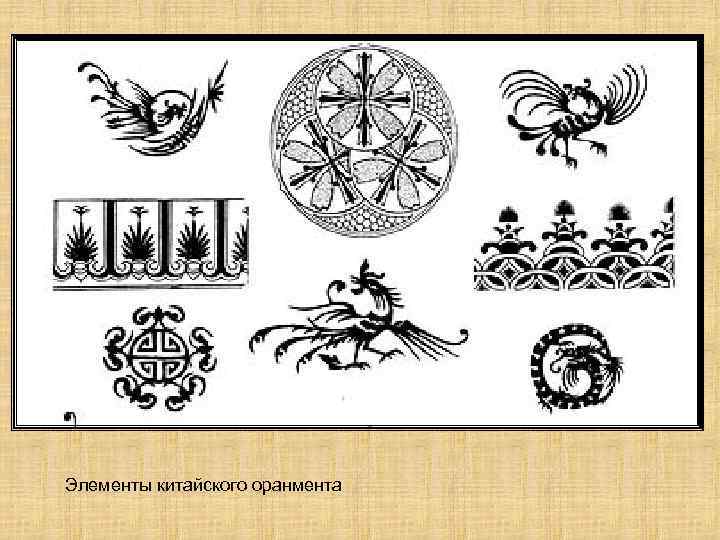 Элементы китайского оранмента 