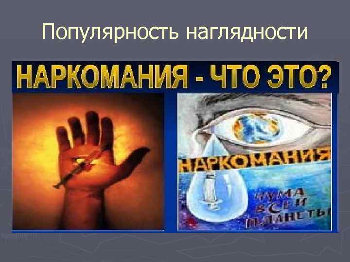 Популярность наглядности 