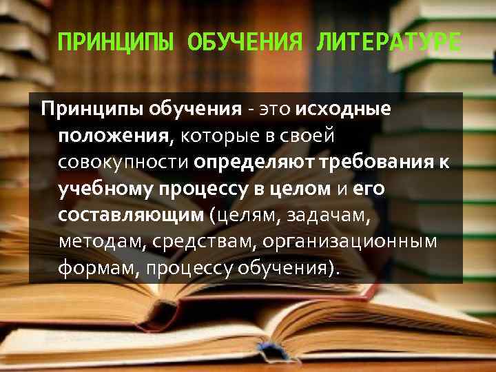 Принципы преподавания литературы. Принципы обучения литературе. Принципы обучения это исходные положения. Принципы в литературе. Методические принципы преподавания литературы.