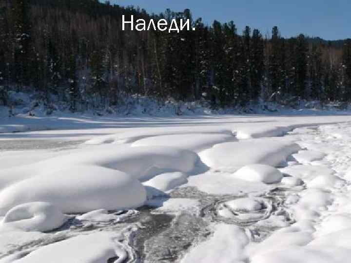 Наледи. 
