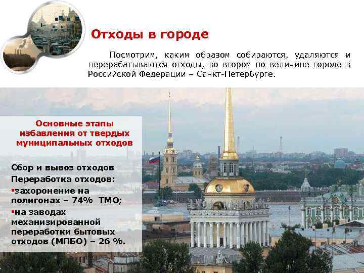 Отходы в городе Посмотрим, каким образом собираются, удаляются и перерабатываются отходы, во втором по