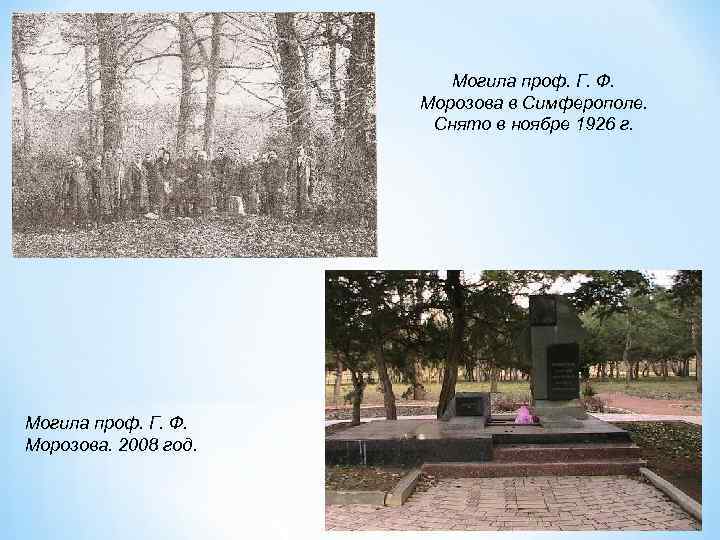     Могила проф. Г. Ф.     Морозова