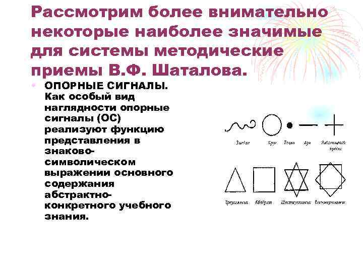 Заполните схему работы над новым материалом по методике в ф шаталова