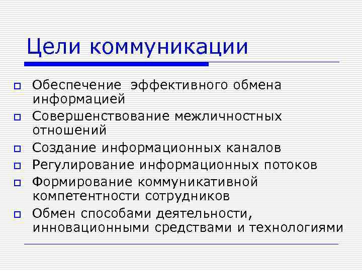 Презентация по коммуникации