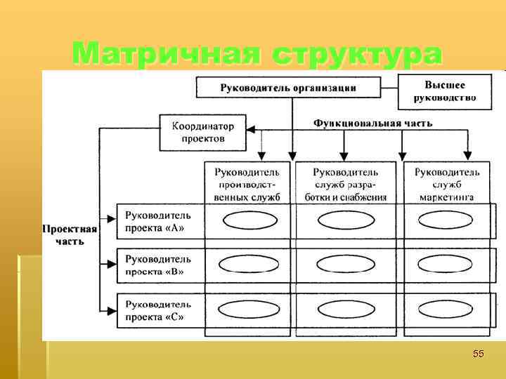 Матричная структура 55 
