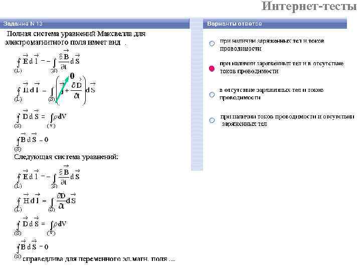 Интернет-тесты 0 