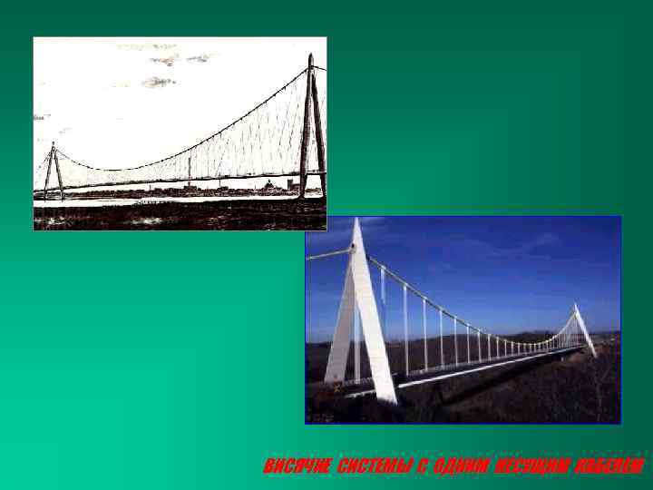 ВИСЯЧИЕ СИСТЕМЫ С ОДНИМ НЕСУЩИМ КАБЕЛЕМ 