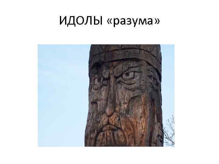 ИДОЛЫ «разума» 