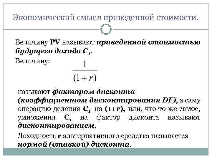 Величина стоимости товара