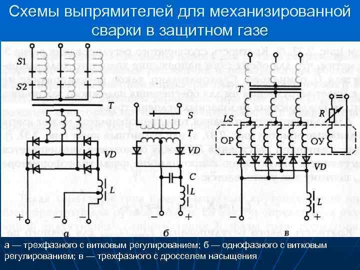 Блок схемы выпрямителей