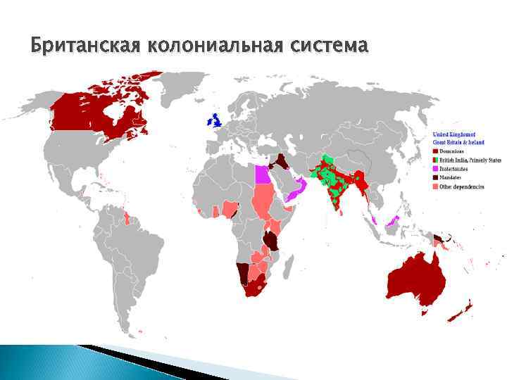 Состав колониальной империи