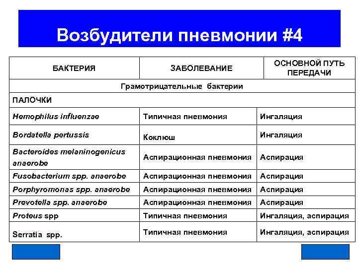 Основной возбудитель пневмонии. Основной возбудитель пневмонии микобактерия. Бактериальная пневмония возбудители. Пневмония возбудители таблица. Типичные возбудители пневмонии.