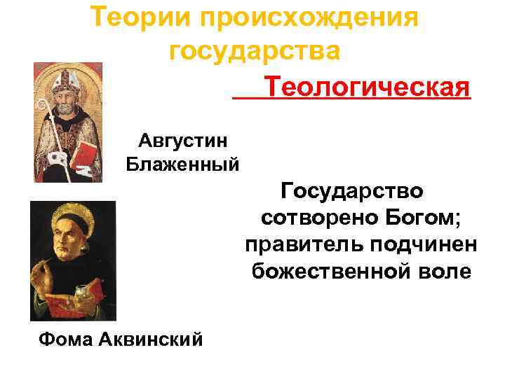 Теологическая теория происхождения. А Августин теологическая теория. Августин Блаженный теологическая теория. Фома Аквинский и Августин о теологической теории. Августин Блаженный теория происхождения государства.