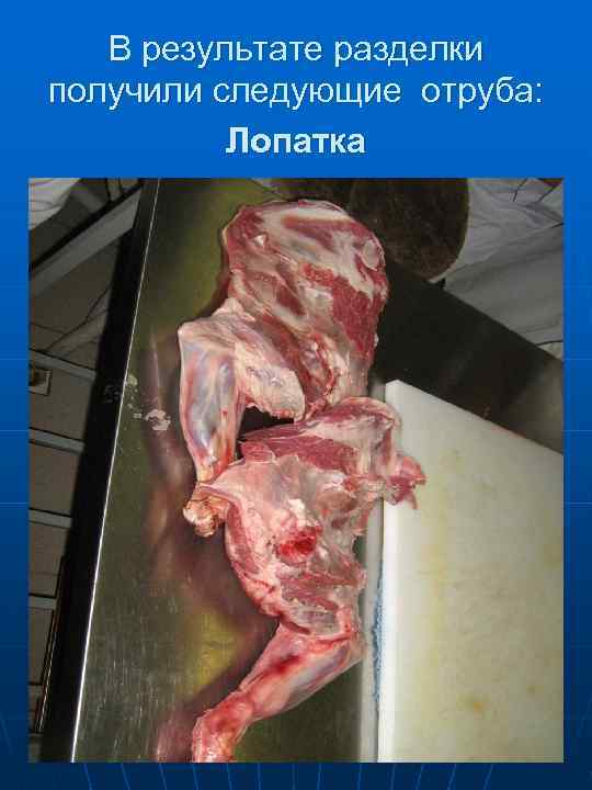 Тазобедренная часть  (окорока) 