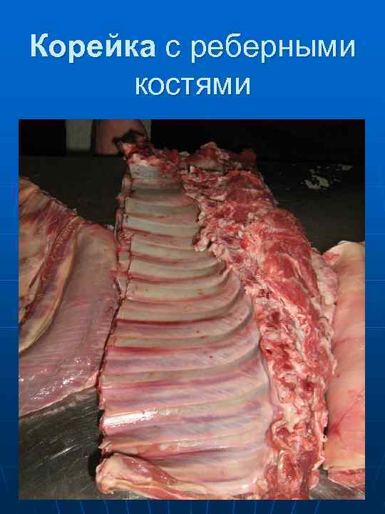 Корейка с реберными  костями 
