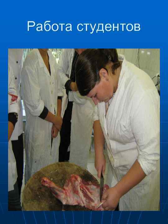  Перед тепловой обработкой мякоть лопатки  сворачивают рулетом 