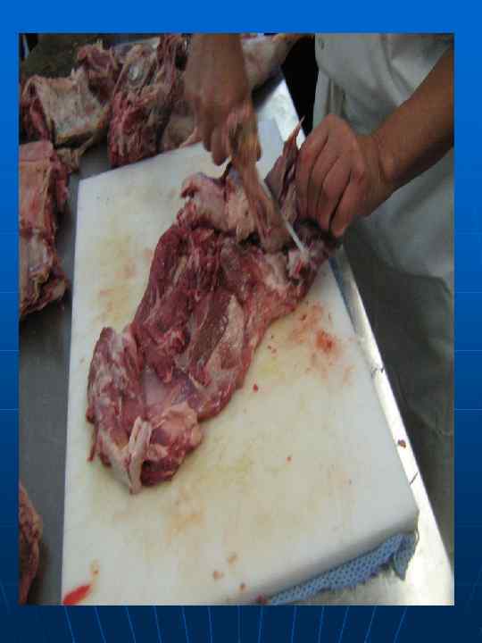 Жиловка почечной части корейки 