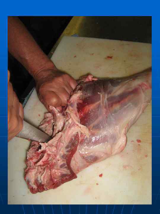 Формирование кармана для фарша 