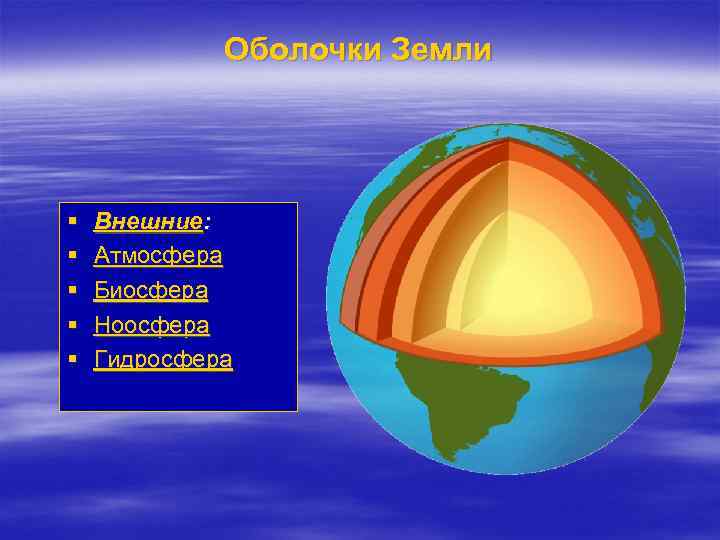 Как называется верхняя оболочка земли