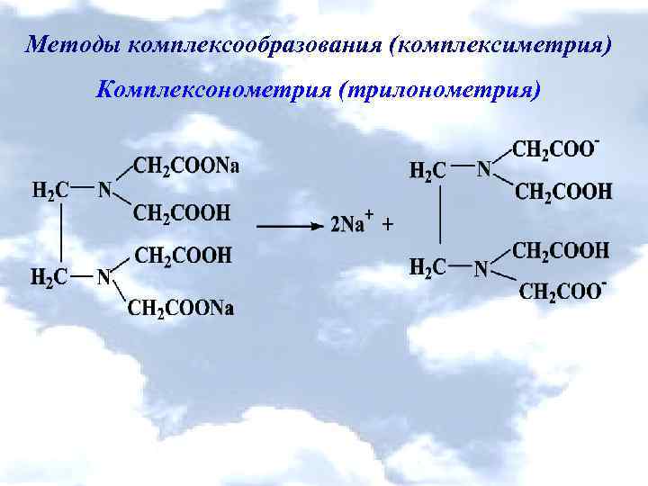 Методы комплексообразования (комплексиметрия) Комплексонометрия (трилонометрия) 