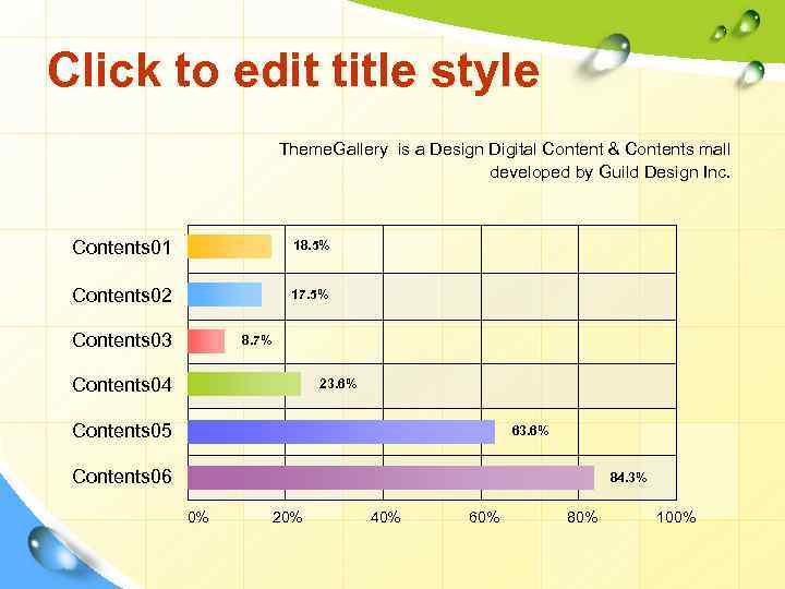 Click to edit title style Theme. Gallery is a Design Digital Content & Contents
