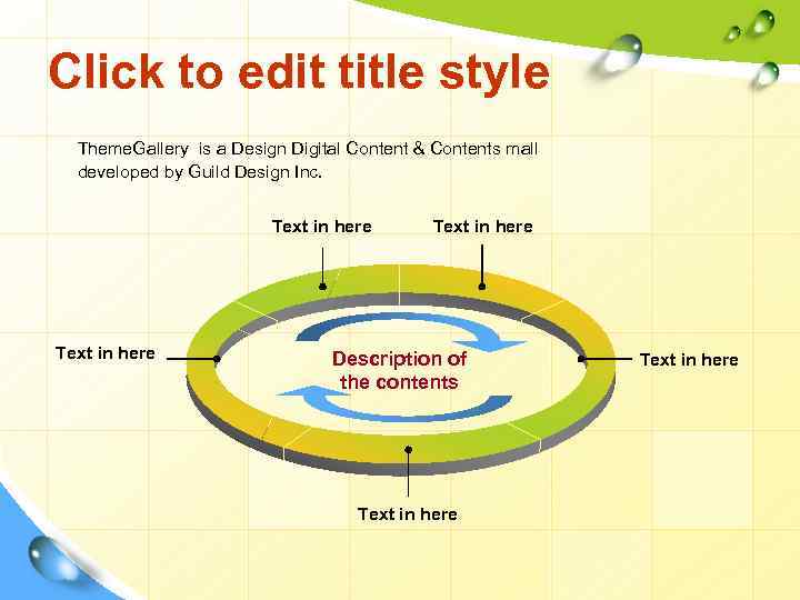 Click to edit title style Theme. Gallery is a Design Digital Content & Contents