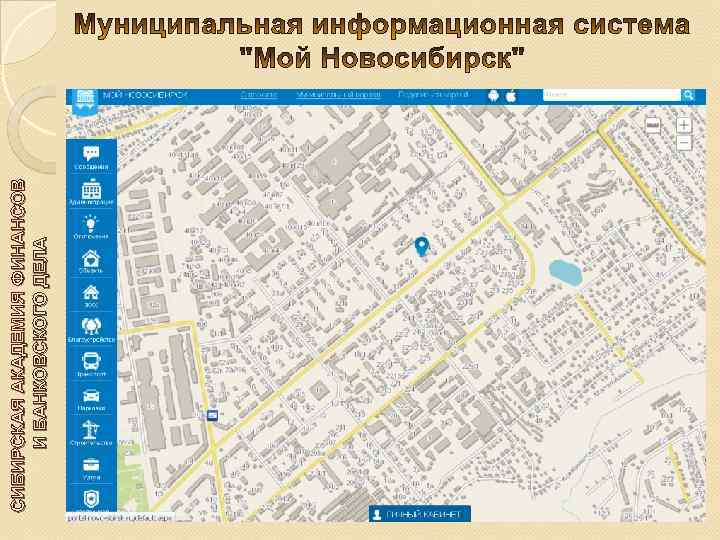 СИБИРСКАЯ АКАДЕМИЯ ФИНАНСОВ И БАНКОВСКОГО ДЕЛА http: //map. novo-sibirsk. ru/ 