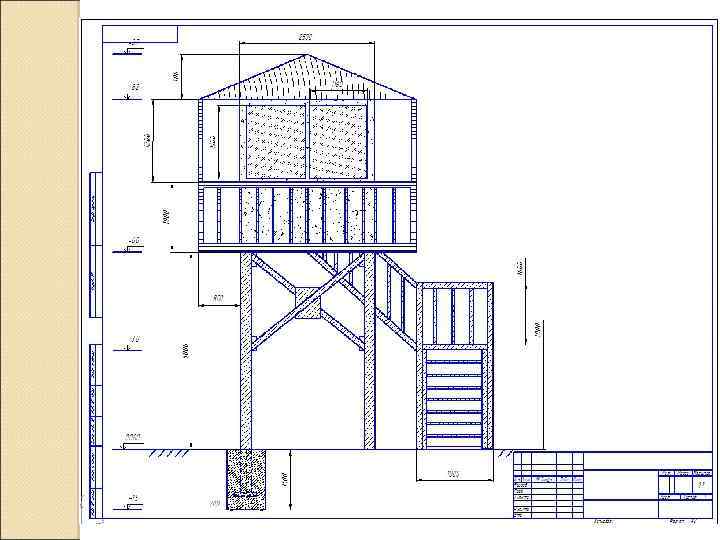 Смотровая вышка чертеж
