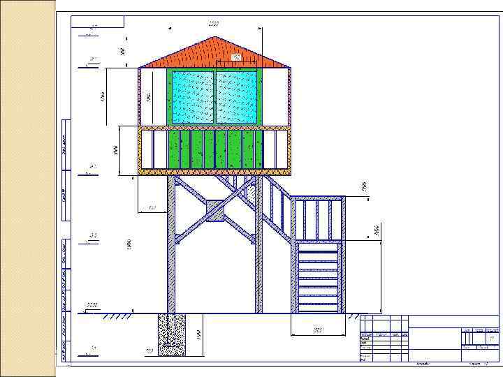 Смотровая вышка чертеж