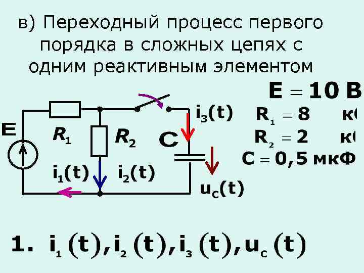 Переходные процессы в электрических цепях классический метод