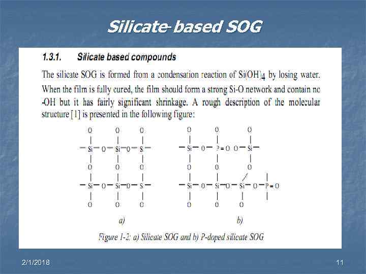 Silicate-based SOG 2/1/2018 11 