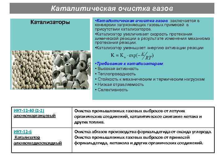 Каталитическая очистка